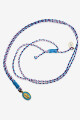 Collar de cuerda Azul