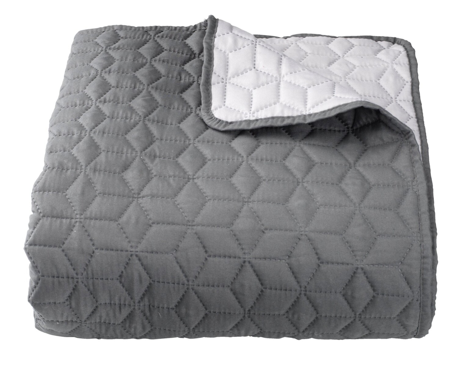 Colcha ROSENTRE 160x220 gris - Gris 