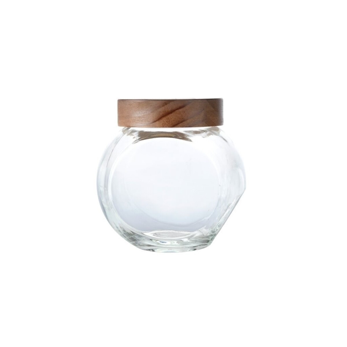 Galletero de Vidrio Selecta 1,25 L con Tapa de Madera 