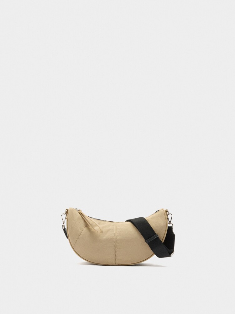 Bolso Bandolera De Nylon crudo