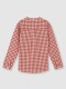 Camisa Mao Cuadros Lino Rosa