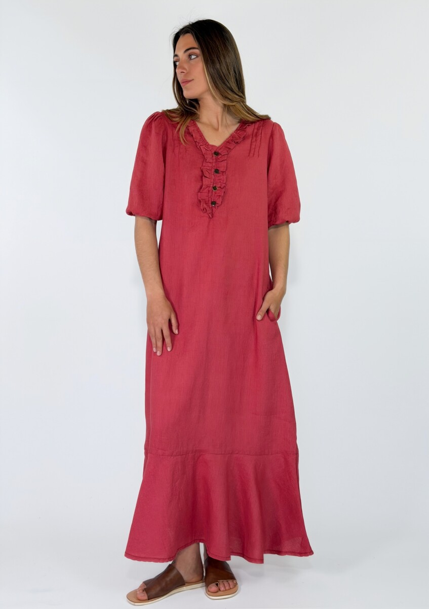 VESTIDO GERIBA - CORAL 