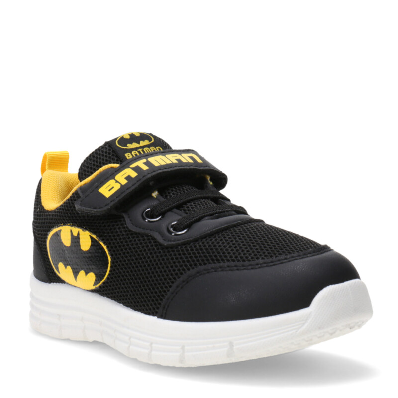 Championes de Niños DC Running Batman Negro - Amarillo