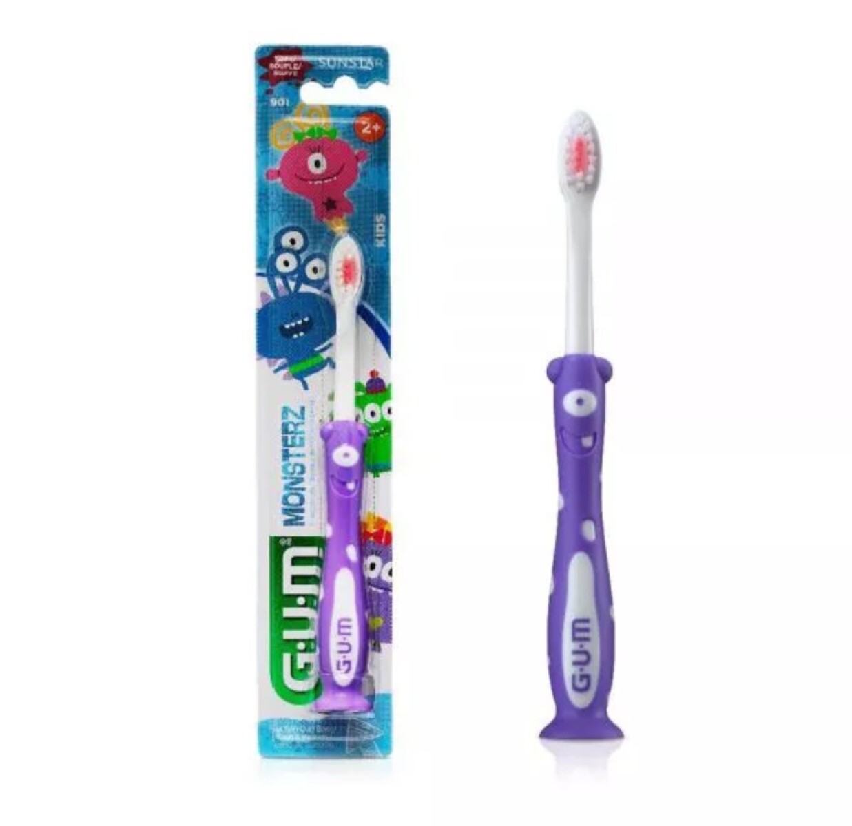 GUM KIDS MONSTERZ CEPILLO D/DIENT SUAV2+ 