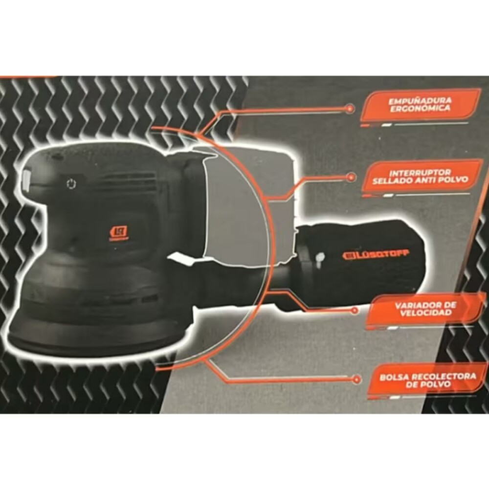 Lijadora roto orbital a batería - sin cargador ni batería Lijadora Roto Orbital A Batería - Sin Cargador Ni Batería