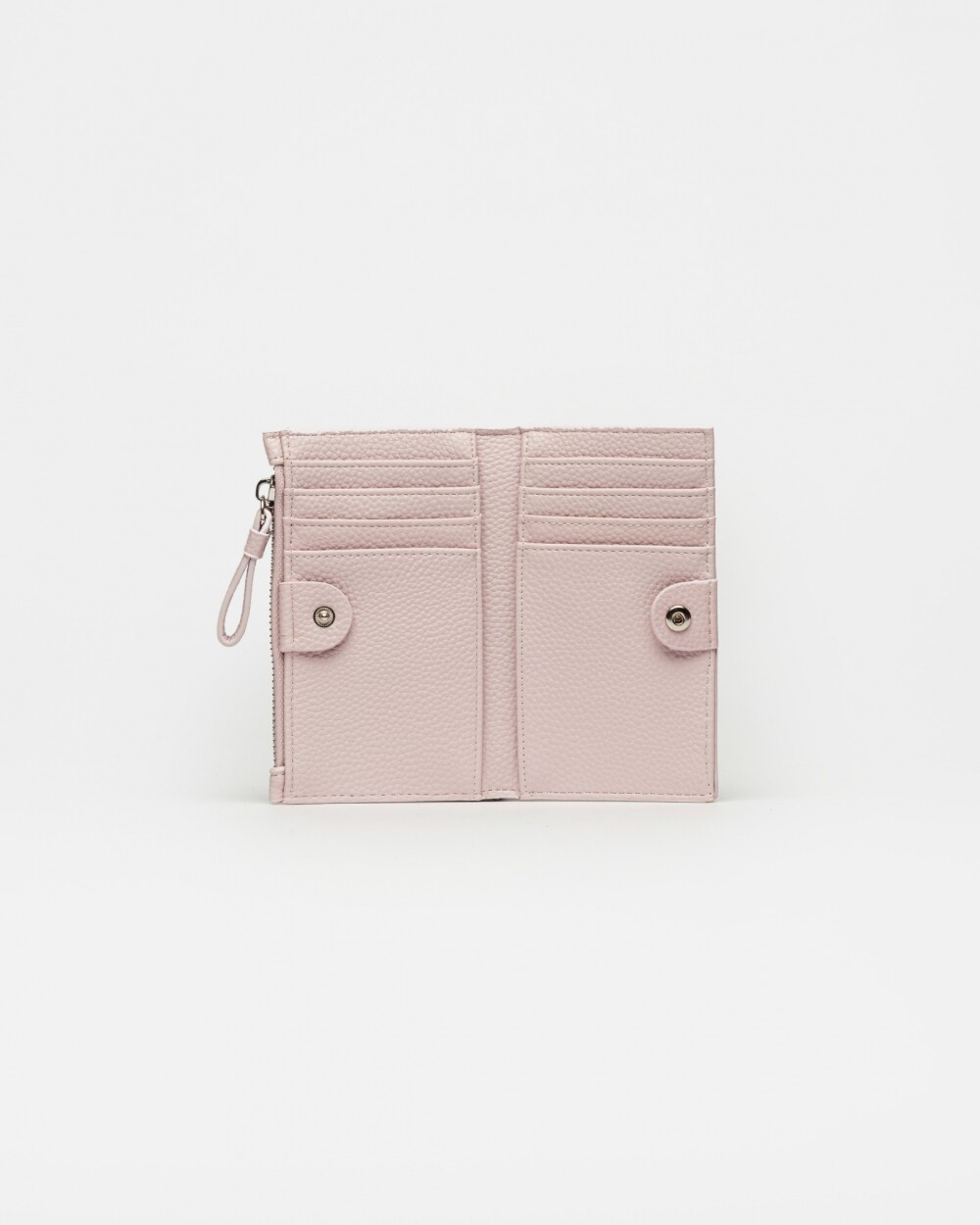 Tarjetero Effie en efecto cuero Rosa