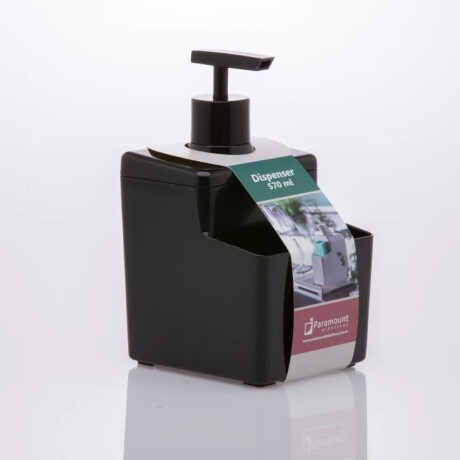 Dispensador Jabón Líquido Concept 570ml Baño Cocina Plástico Negro
