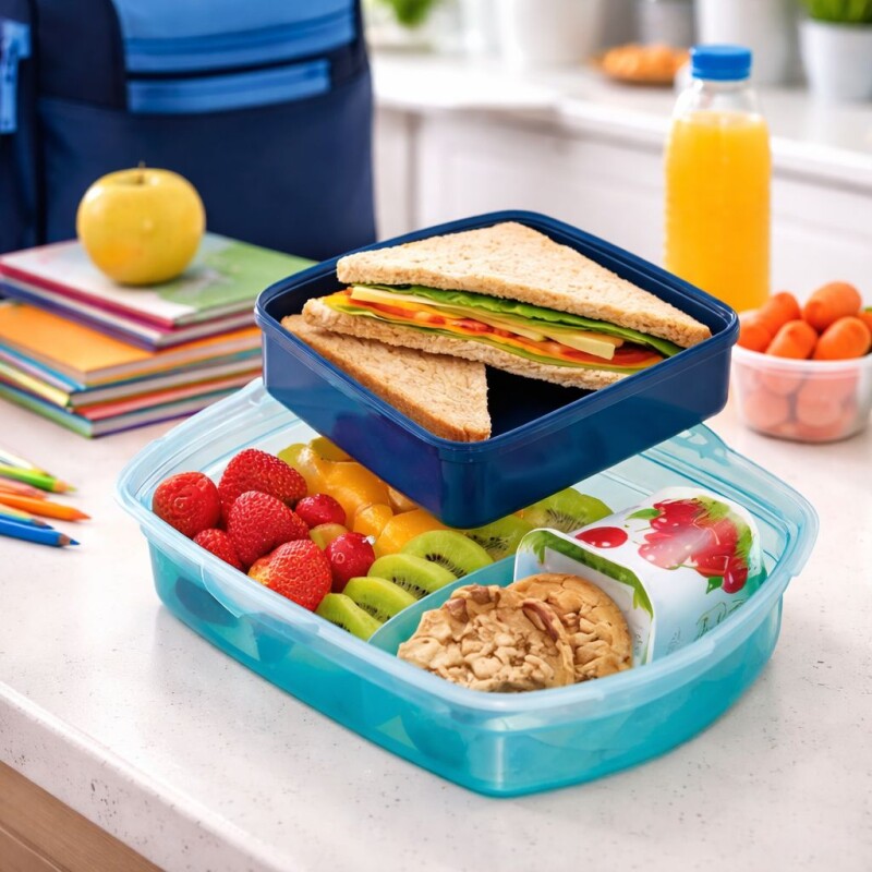 Vianda Tupper Escolar Infantil 1.4L Anti Derrame - Verde Vianda Tupper Escolar Infantil 1.4L Anti Derrame - Verde