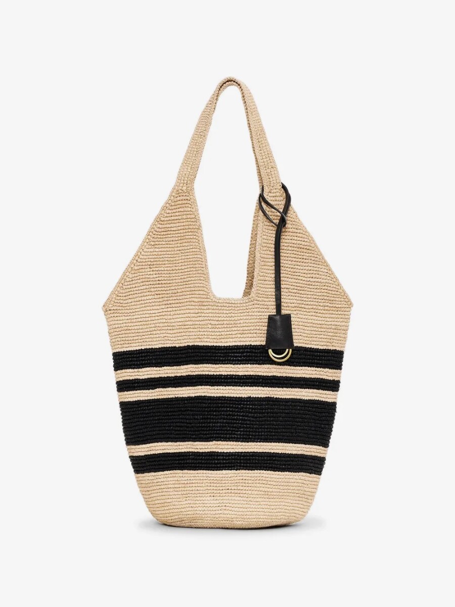 BOLSO LEAH RAYAS HOBO RAFIA 