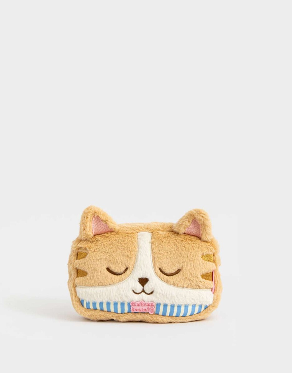 Cartucheras Peluche - Marron Camel 