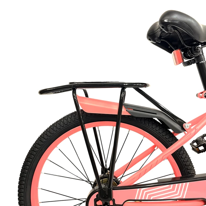 Bicicleta infantil rodado 20 Con Canasto Rosa
