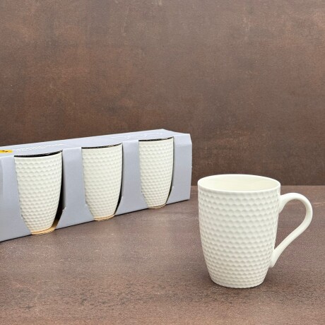 Juego De Tazas Café Cerámica 3 Piezas 325 ml. Juego De Tazas Café Cerámica 3 Piezas 325 ml.