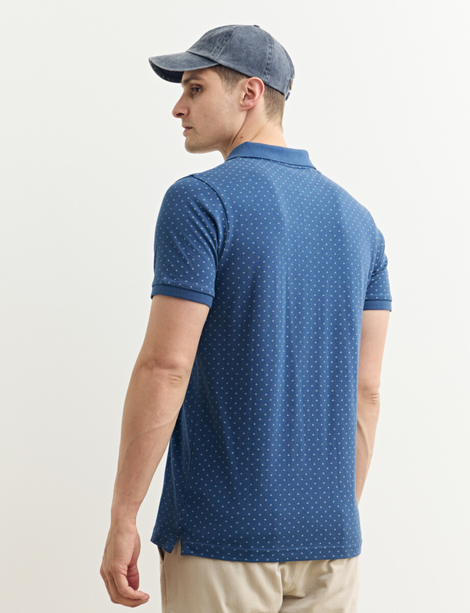 520680 REMERA HARRINGTON LABEL Azul Osc/celeste