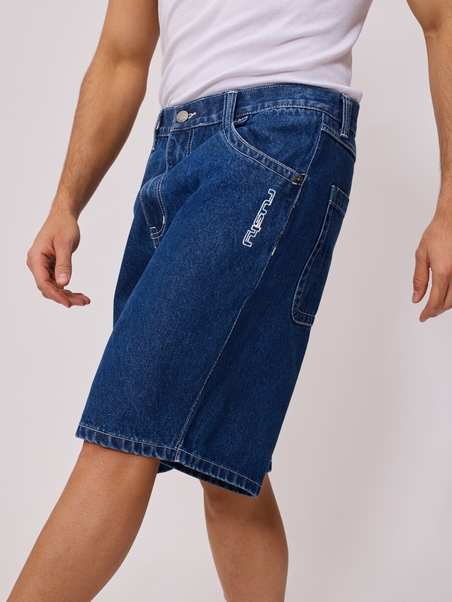 BERMUDA JEAN AVAREM RUSTY - Azul Oscuro 