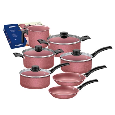 Batería de Cocina Tramontina Turim 20297/461 11 Piezas ROSA