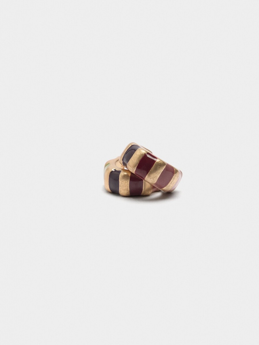 Aros De Esmalte multicolor