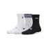 UA Essential Nv Mid Crew 3pk-WHT BLK-004
