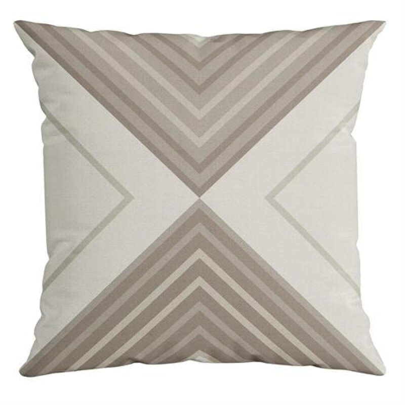 Set x4 funda de almohadones lisa 43 x 43 RAYAS NEGRO Y GRIS