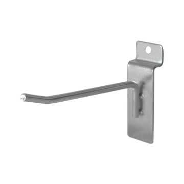 Gancho Exhibidor Para Panel Ranurado 15cm Uni Mensula Gancho Exhibidor Para Panel Ranurado 15cm Uni Mensula