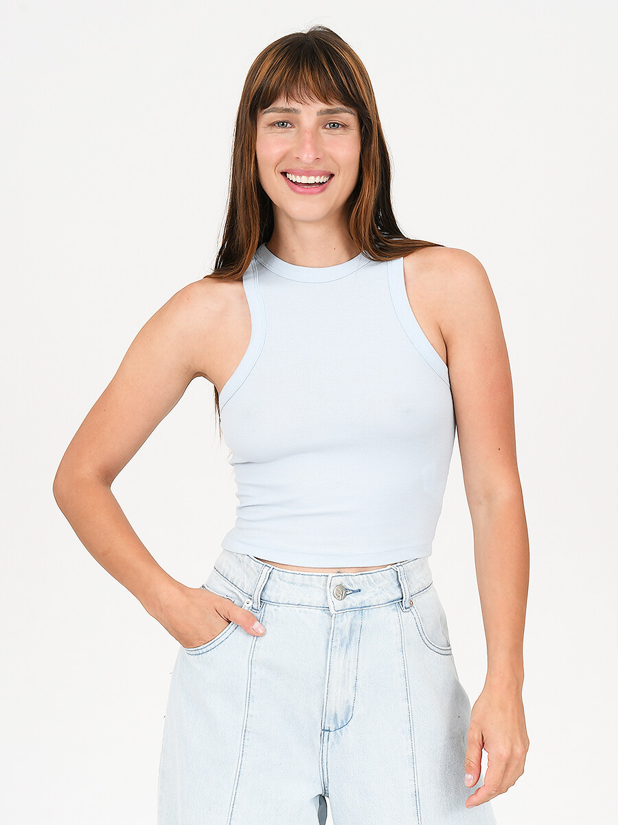 MUSCULOSA TULI - AZUL CLARO 