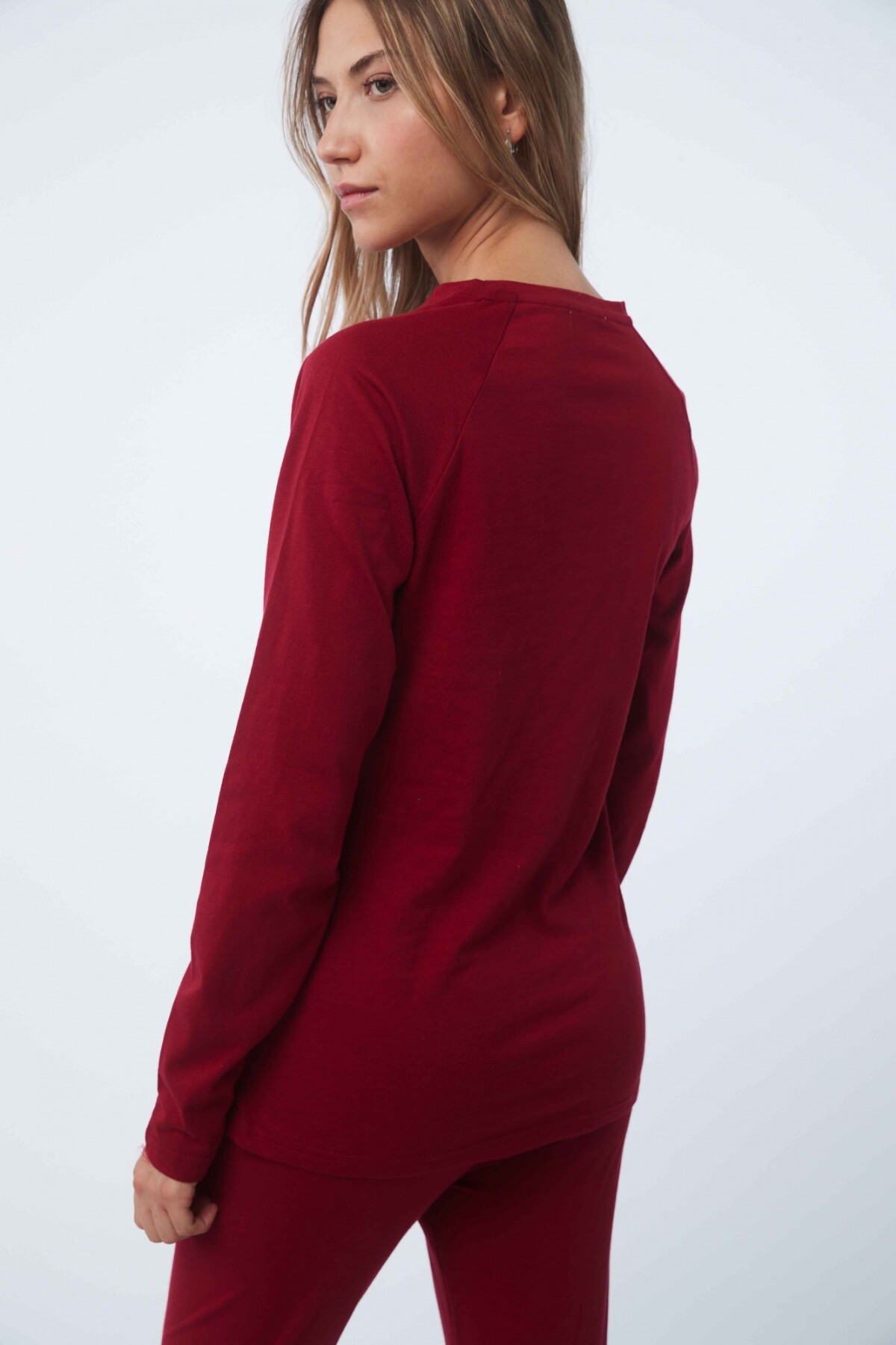 Camiseta Marina Burdeos