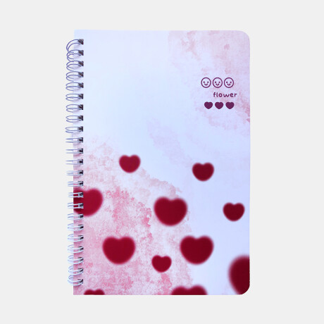 Libreta A5 Estampada Diseño Rosa 01