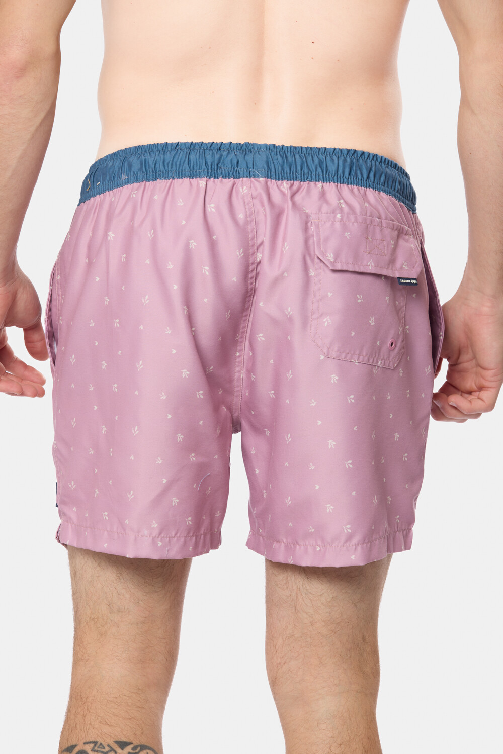 SHORT DE BAÑO ESTAMPADO Rosado