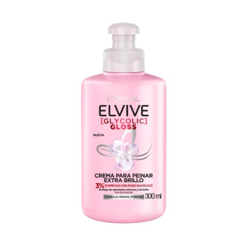 Crema de Peinar 300ml Glycolic Gloss Elvive Crema de Peinar 300ml Glycolic Gloss Elvive