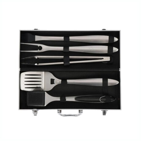 Set De Utensilios FIRE KING DW207 5 Piezas Mango De Acero Con Valija Set De Utensilios FIRE KING DW207 5 Piezas Mango De Acero Con Valija