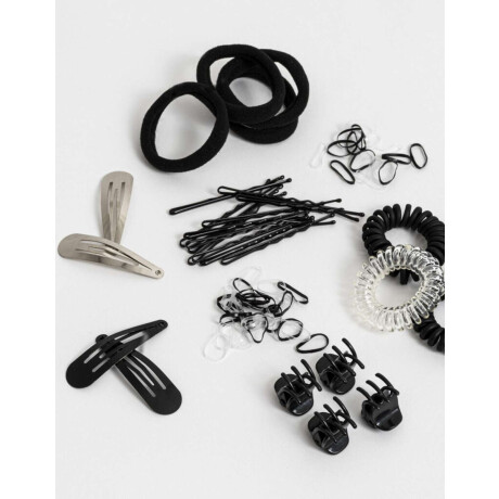Set De Accesorios De Pelo Negro