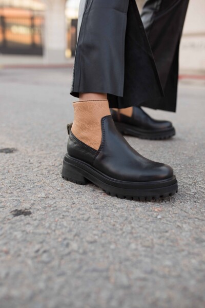 BOTA CARRARA Negro Beige