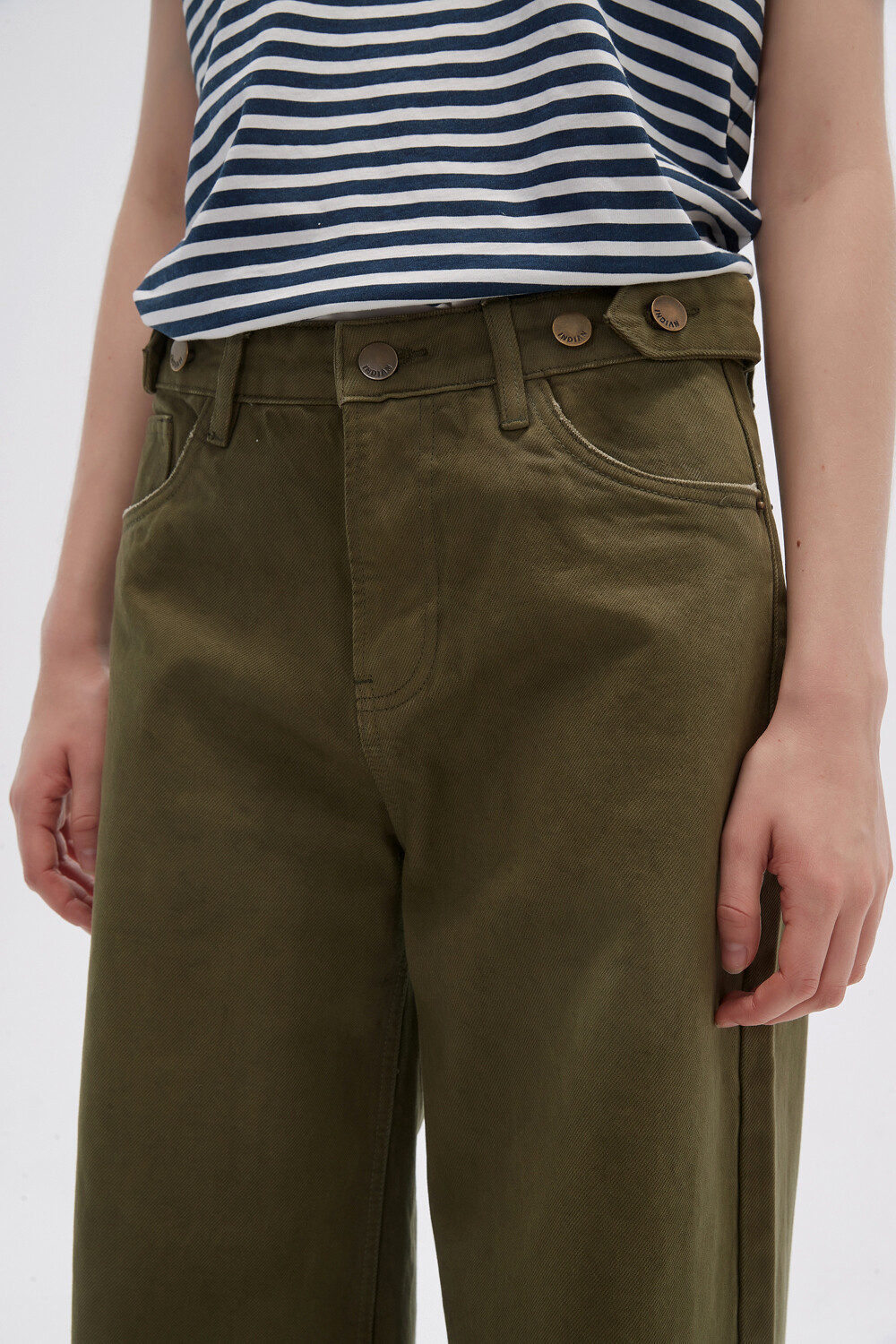 Pantalon Flowa Verde Oliva