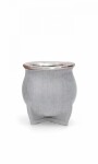 MATE DE CERÁMICA CHICO DELTA TEXTURADO CENIZA