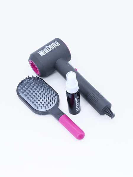 SECADOR Y ACCESORIOS BELLEZA A PILA LILA