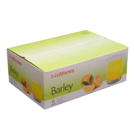 Set 6 Vasos Whisky Barley 421041 325Ml En Caja De Regalo Ub TRANSPARENTE