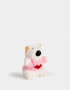 Llavero Peluche Llavero Y Charm De Perrito Con Sweater - Blanco Crema