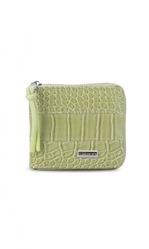 BILLETERA CANDELA CROCO MANZANA VERDE