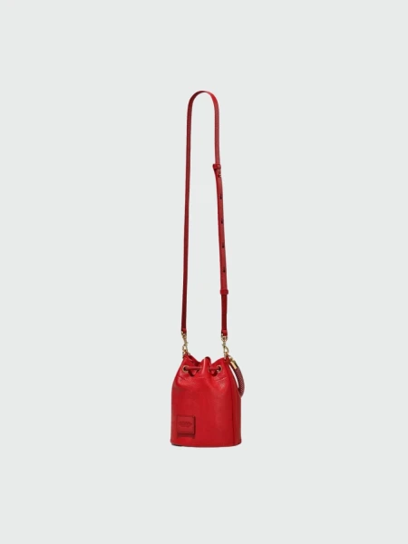 Marc Jacobs - Bolso bombonera de cuero, The Mini Bucket Rojo