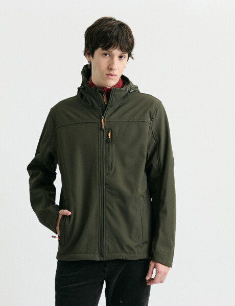 300550 CAMPERA HARRINGTON LABEL Verde