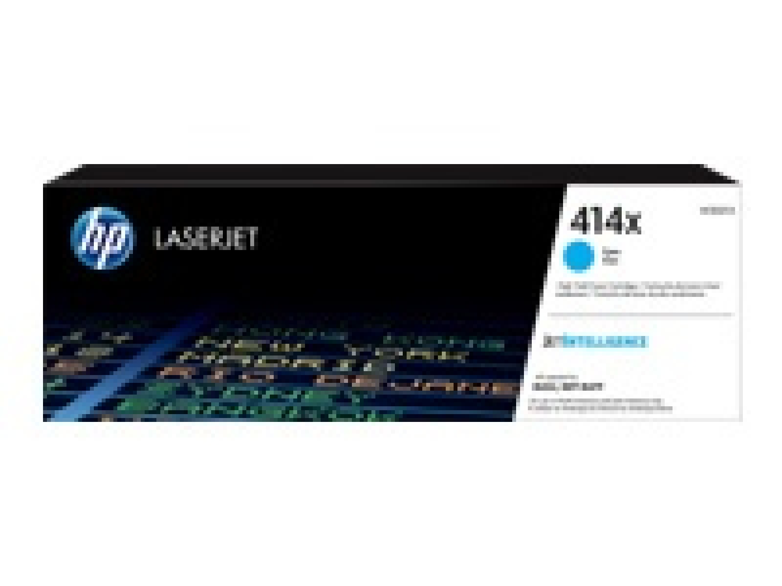 HP 414X - Alto rendimiento - cián - original - LaserJet - cartucho de tóner (W2021X) - para Color LaserJet Enterprise M455, MFP 
