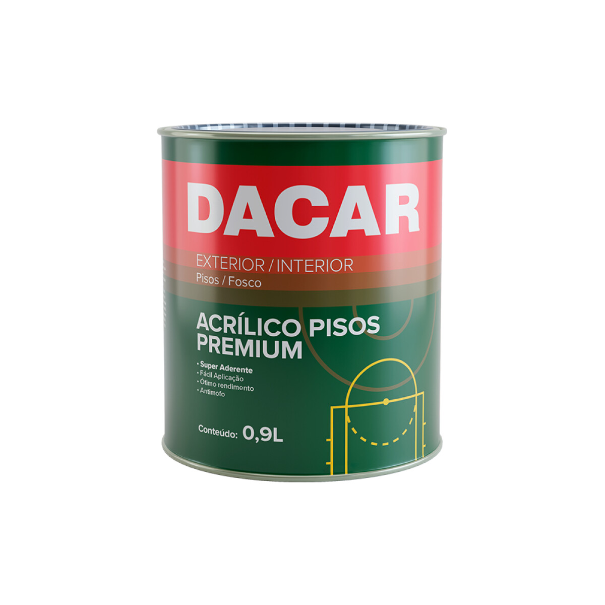 DACAR PINTURA PISOS PREMIUM VERDE 0.9 LITROS 