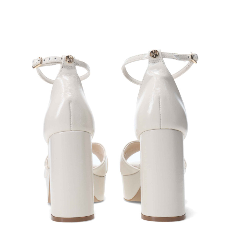 Sandalia de Mujer Bottero taco y plataforma Blanco Hueso
