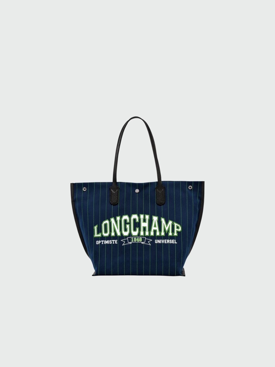 Longchamp -Cartera de lona de algódón L, ESSENTIAL Azul