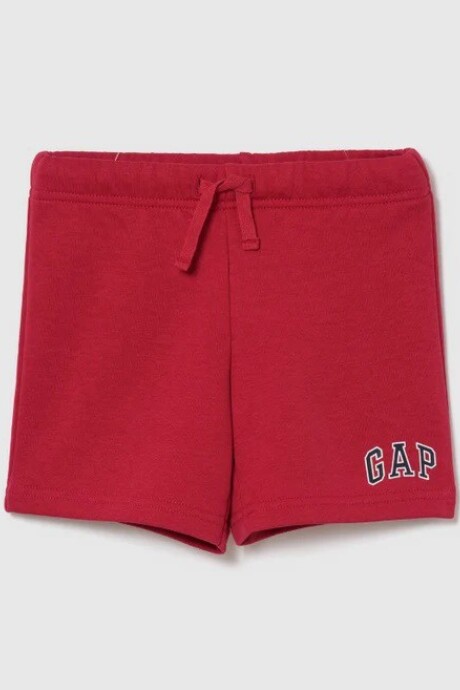 Short Sin Felpa Logo Gap Toddler Niño Modern Red