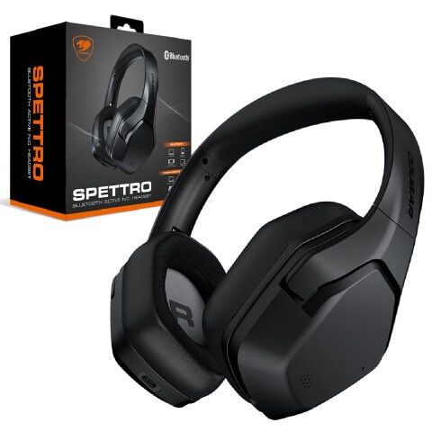 Auricular Gamer Inalámbrico Cougar Spettro Bluetooth Anc VINCHA COUGAR SPETTRO NEGRO