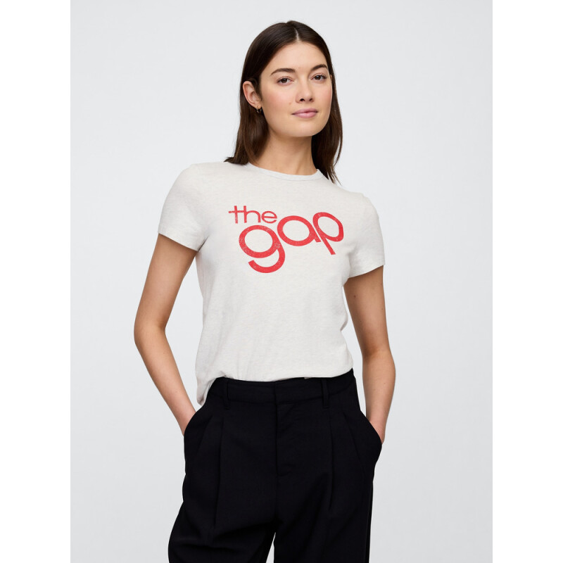 V-FRCH SS FAV CREW NVL PALE GREY HEATHER BC01