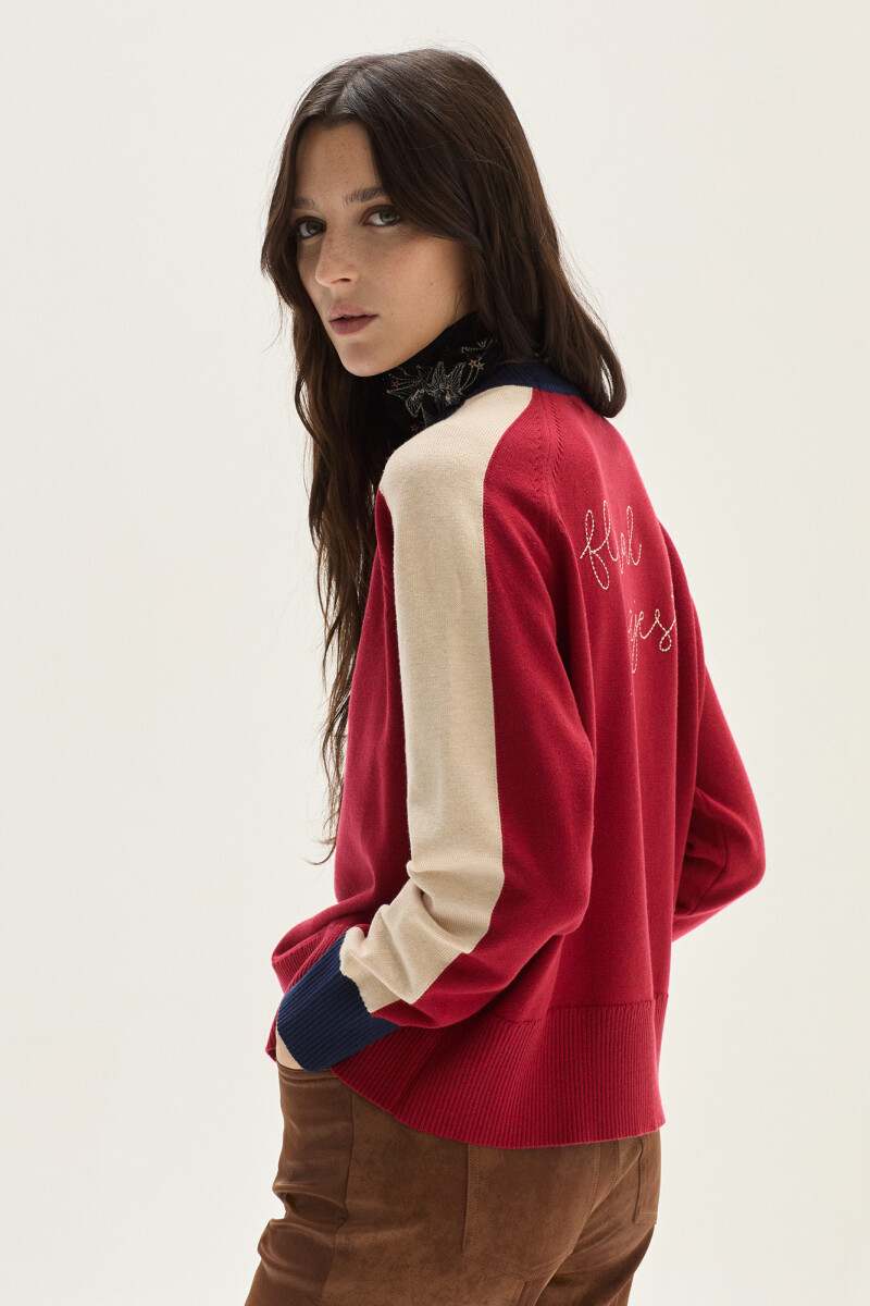 Sweater Garden Rojo