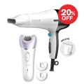 COMBO GA.MA SECADOR BREEZE + DEPILADORA INALAMBRICA OASIS COMBO GA.MA SECADOR BREEZE + DEPILADORA INALAMBRICA OASIS