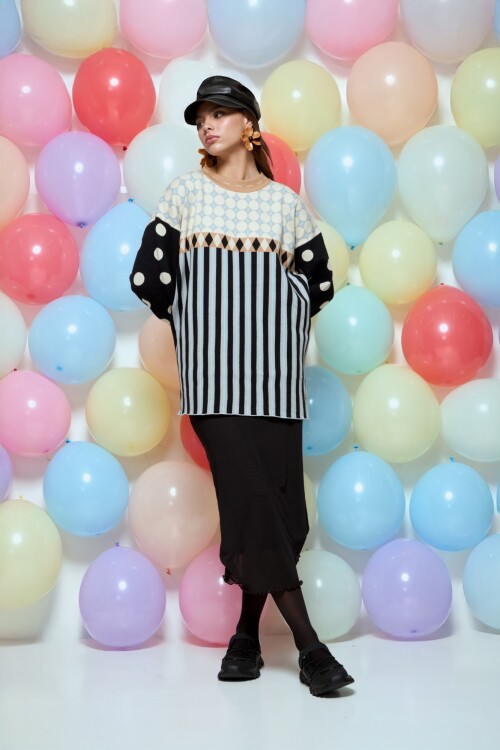 Sweater vibrante beige