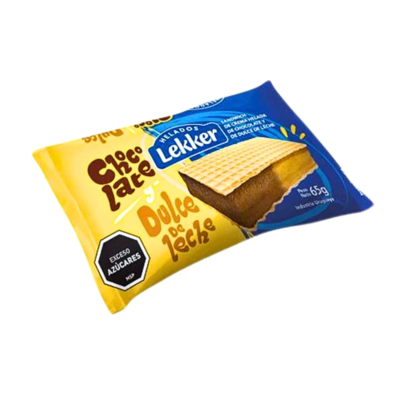 Helado Sandwich DDL y Choco Lekker - 65 g Helado Sandwich DDL y Choco Lekker - 65 g